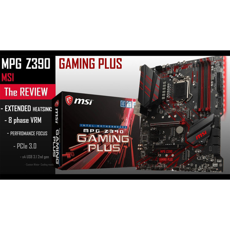 مادربرد ام اس آی مدل MPG Z390 GAMING PLUS DDR4. نو و آکبند