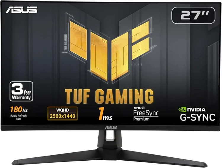 مانیتور گیمینگ ایسوس مدل TUF GAMING VG27AQ3A سایز 27 اینچ 2k 180hz