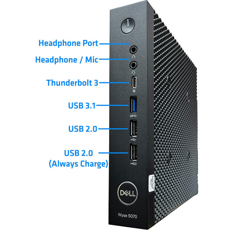 مینی کامپیوتر دل Wyse 5070 با پردازنده Celeron و ۴ گیگابایت رم , ssd 128