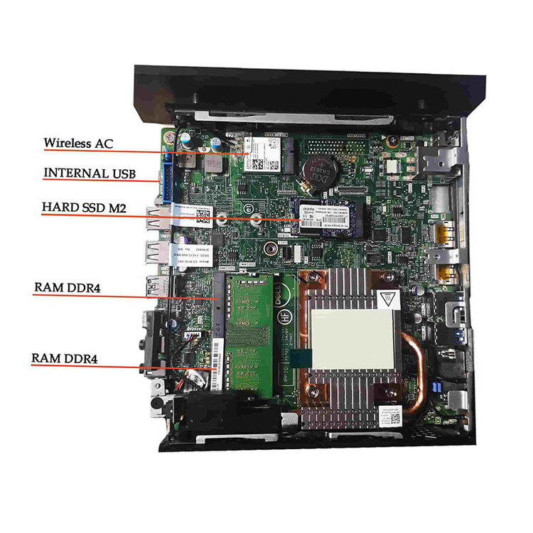 مینی کامپیوتر دل Wyse 5070 با پردازنده Celeron و ۴ گیگابایت رم , ssd 128