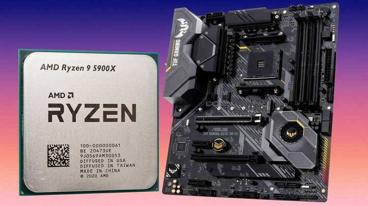 باندل پردازنده RYZEN 9 5900X و مادربرد X570 TUF