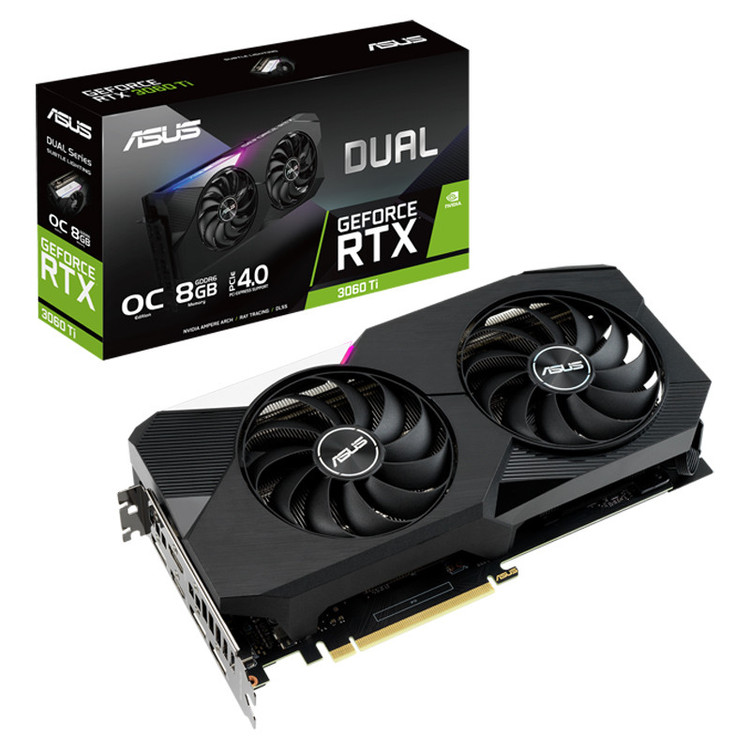 کارت گرافیک ایسوس مدل DUAL-RTX3060TI-O8G