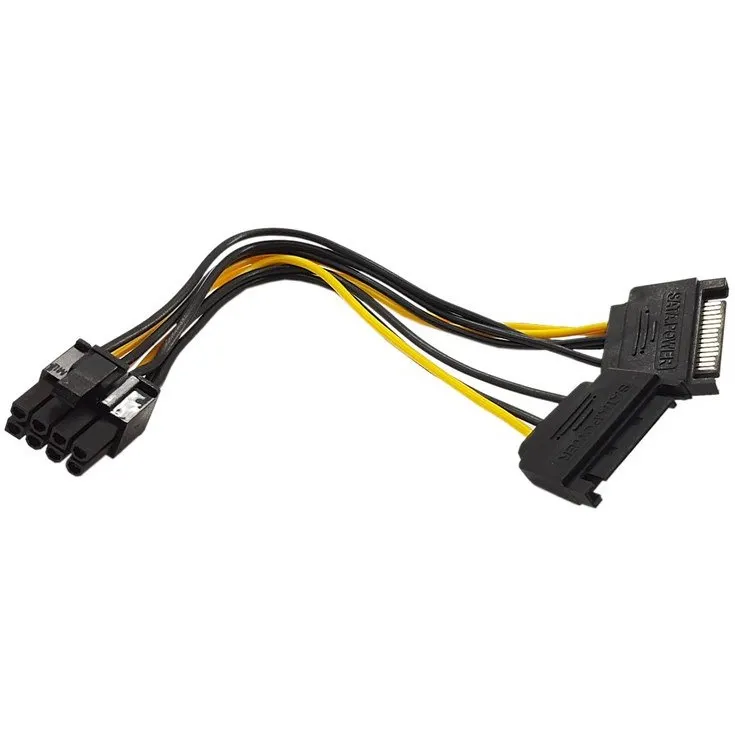 کابل تبدیل برق کارت گرافیک 8 پین به ساتا مدل gr700